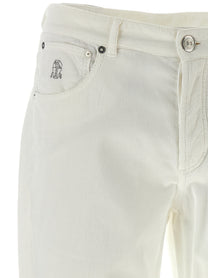 Brunello Cucinelli Velvet Pants White, view 3