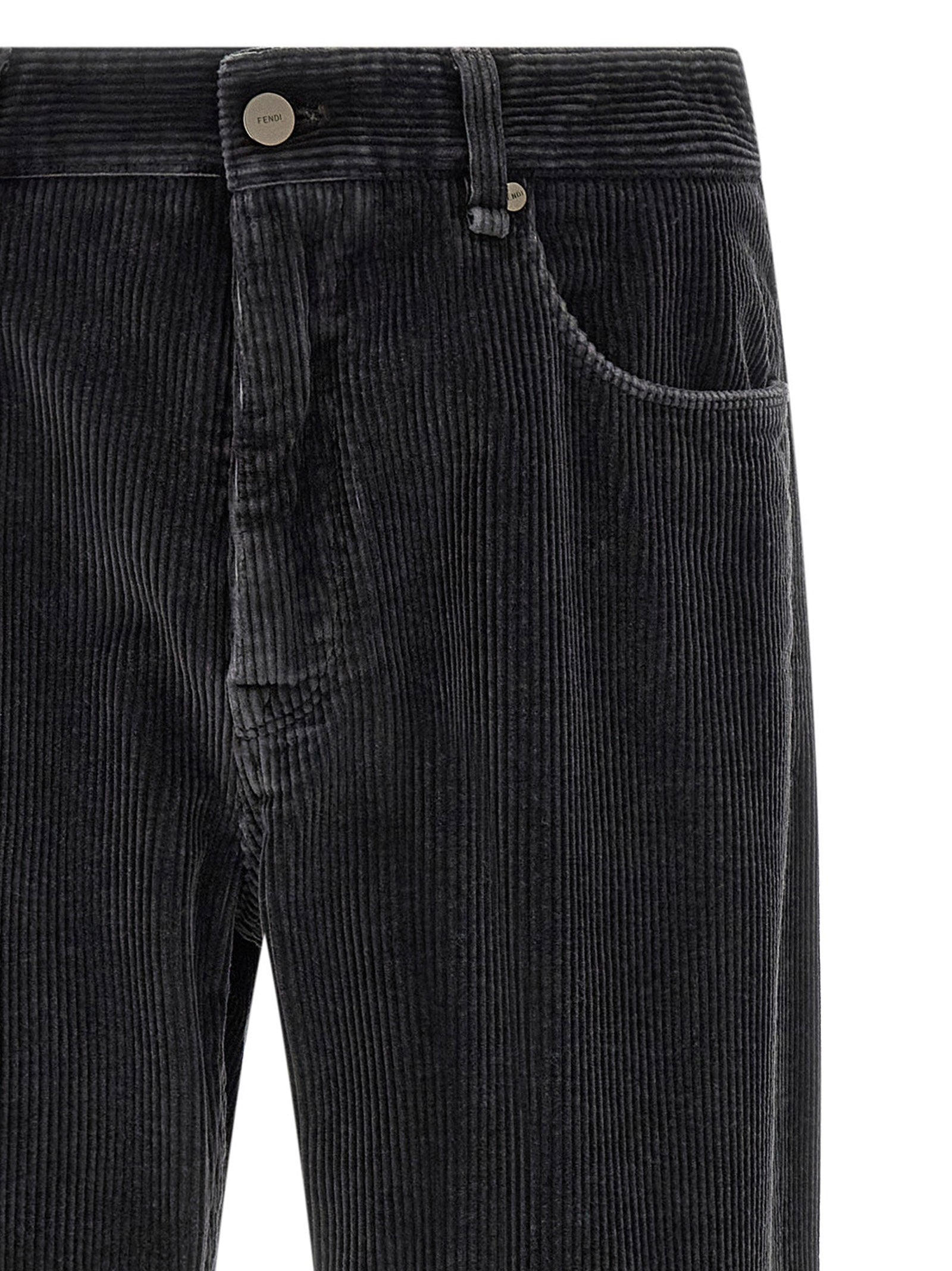 Fendi Velvet Pants Grey