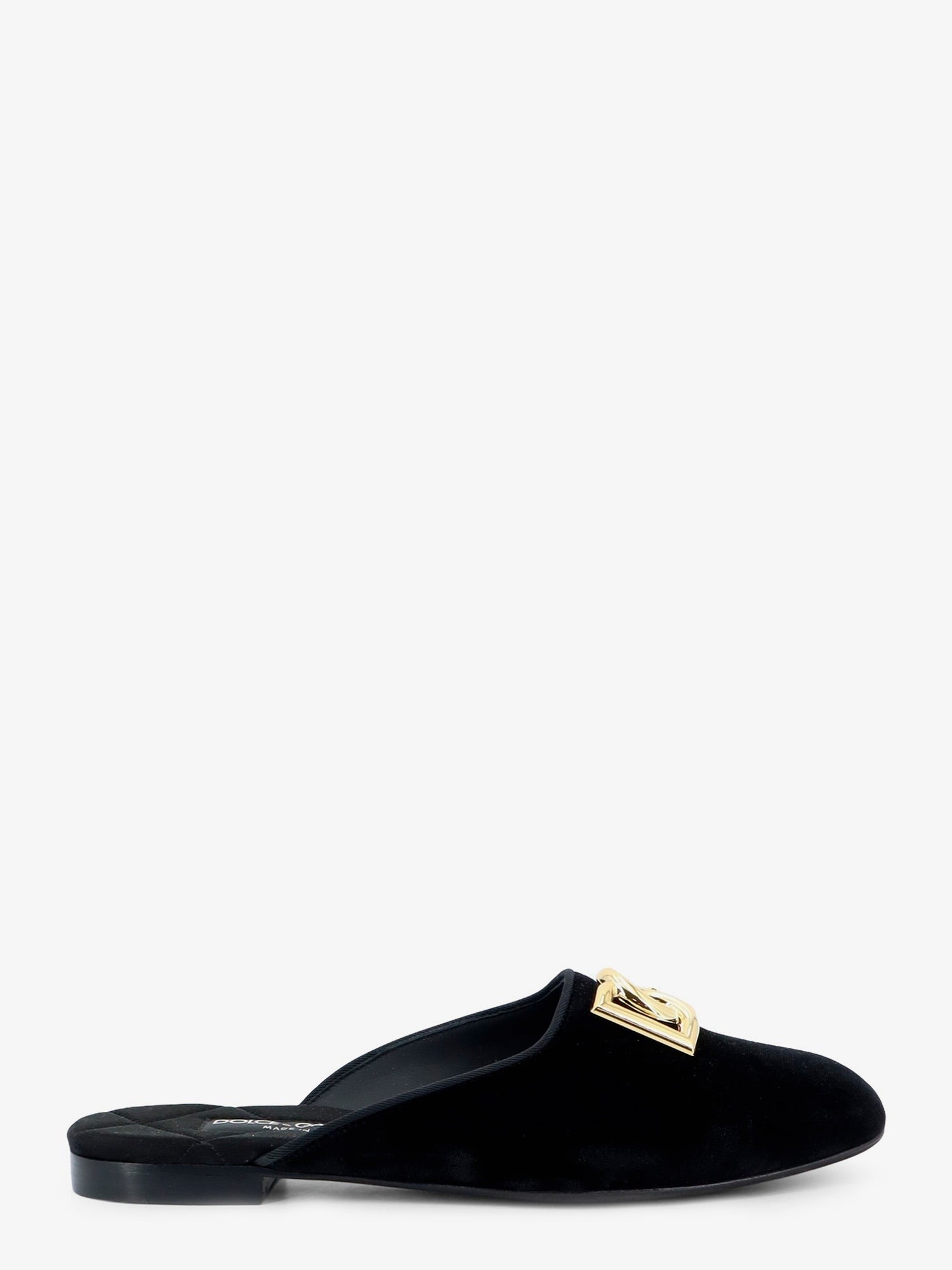 Dolce &amp; Gabbana Women's Velvet Sabot Black