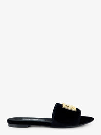 Dolce &amp; Gabbana Women's Velvet Sandals Black