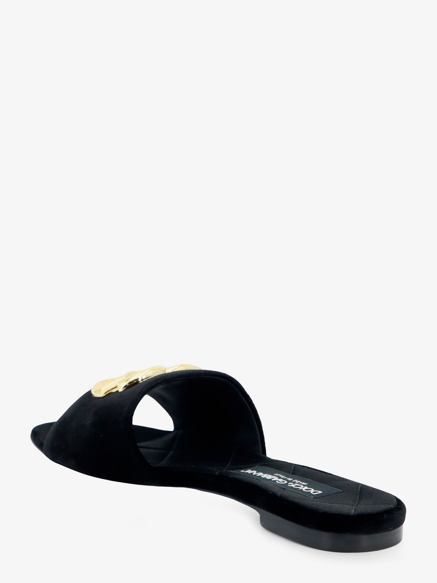 Dolce &amp; Gabbana Women's Velvet Sandals Black