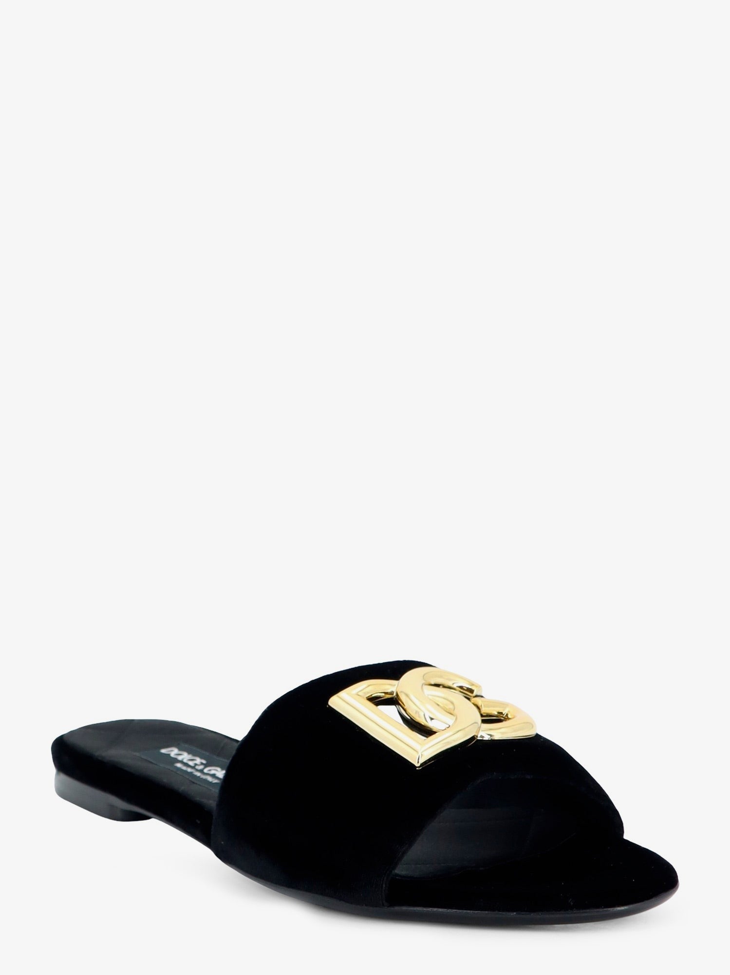 Dolce &amp; Gabbana Women's Velvet Sandals Black