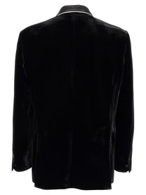 Dsquared2 Velvet Sexy Palm Beach Blazer Black