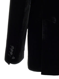 Dsquared2 Velvet Sexy Palm Beach Blazer Black