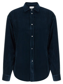 Nude Lucy Velvet Shirt Blue