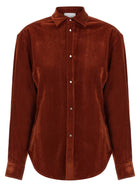 Nude Lucy Velvet Shirt Red