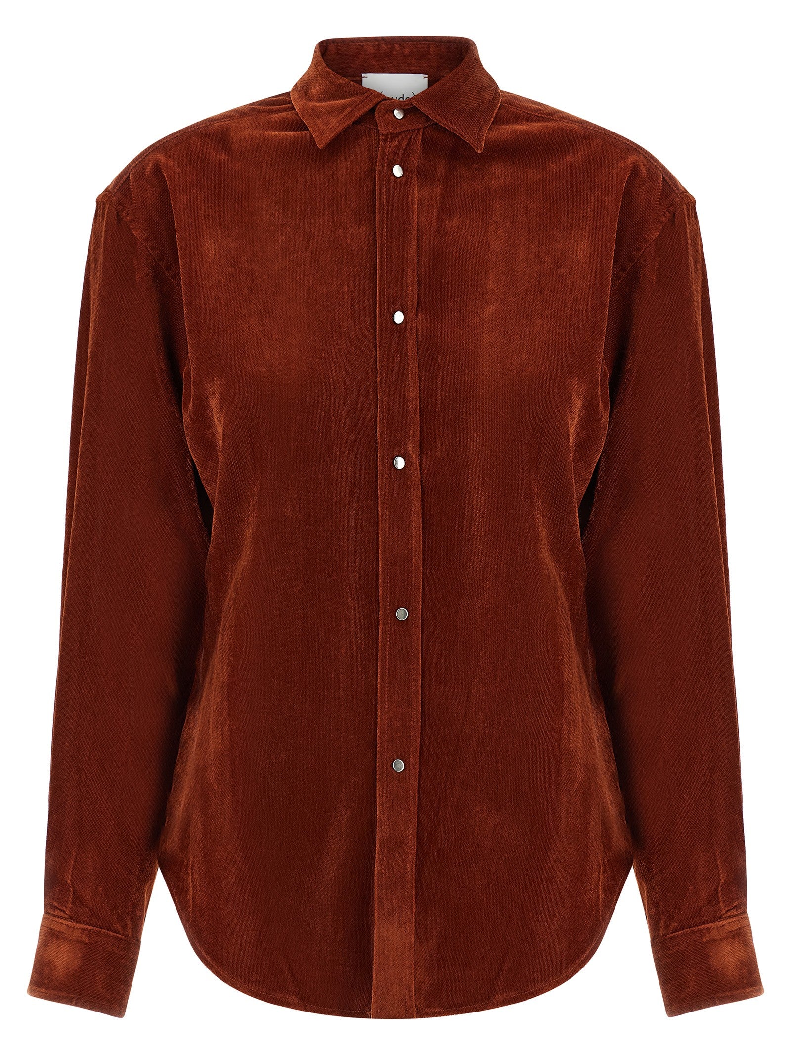 Nude Lucy Velvet Shirt Red