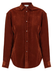 Nude Lucy Velvet Shirt Red