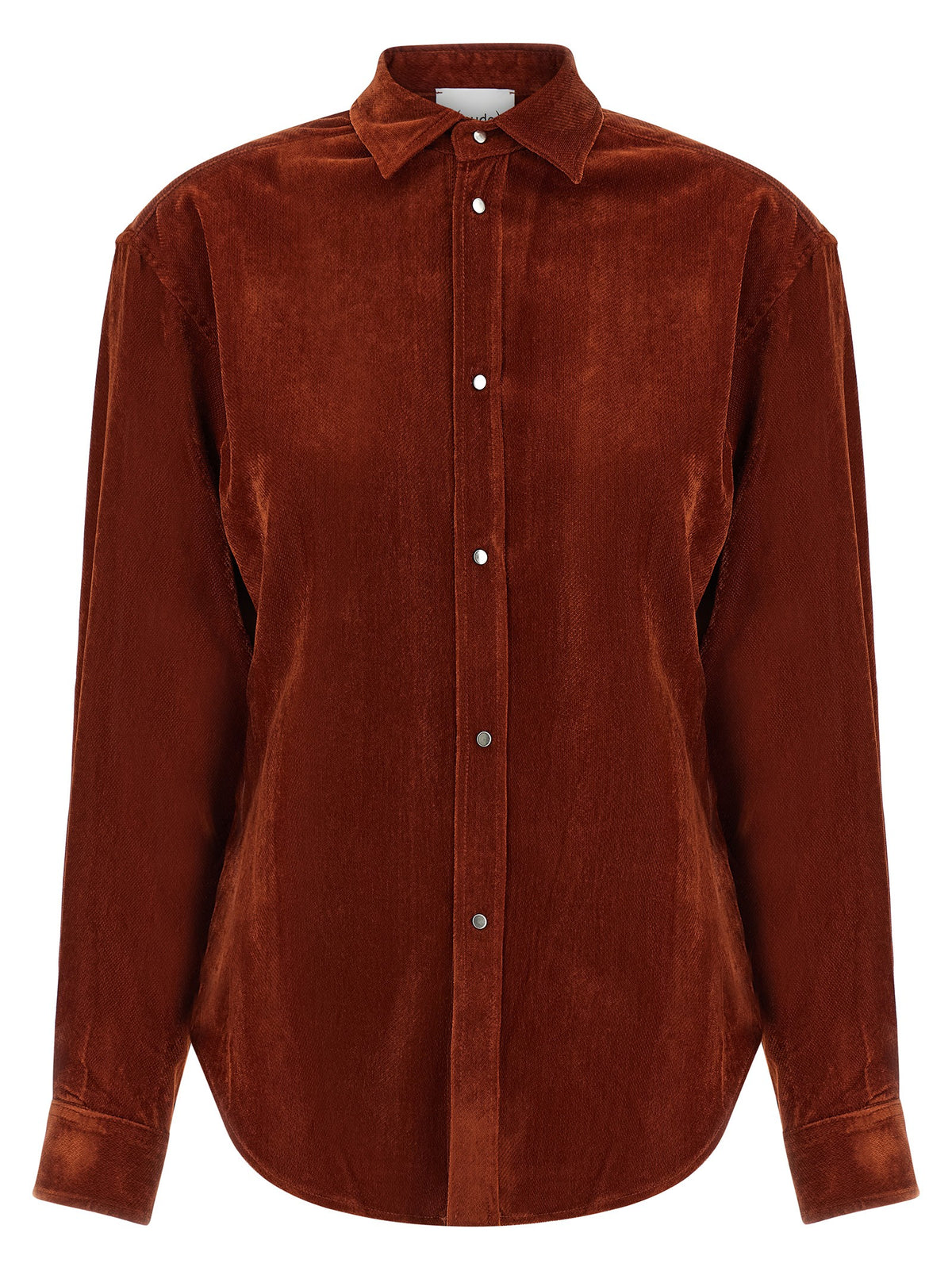 Nude Lucy Velvet Shirt Red