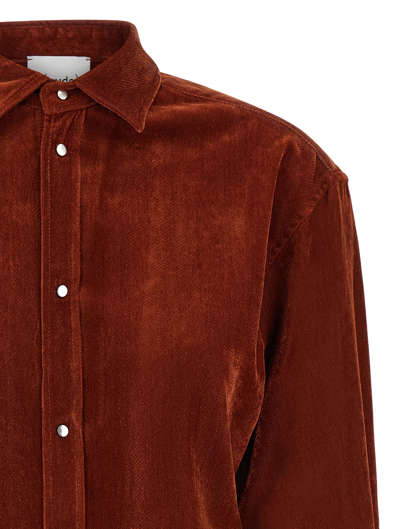 Nude Lucy Velvet Shirt Red