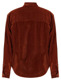 Nude Lucy Velvet Shirt Red