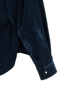 Nude Lucy Velvet Shirt Blue