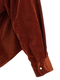Nude Lucy Velvet Shirt Red