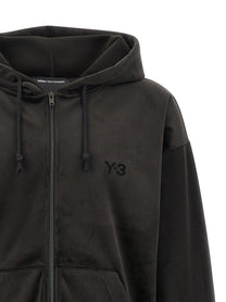 Y-3 Velvet Sip HD Sweatshirt Black