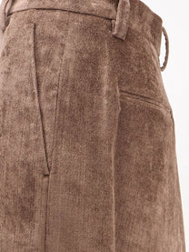 Brunello Cucinelli Women's Velvet Skirt Brown