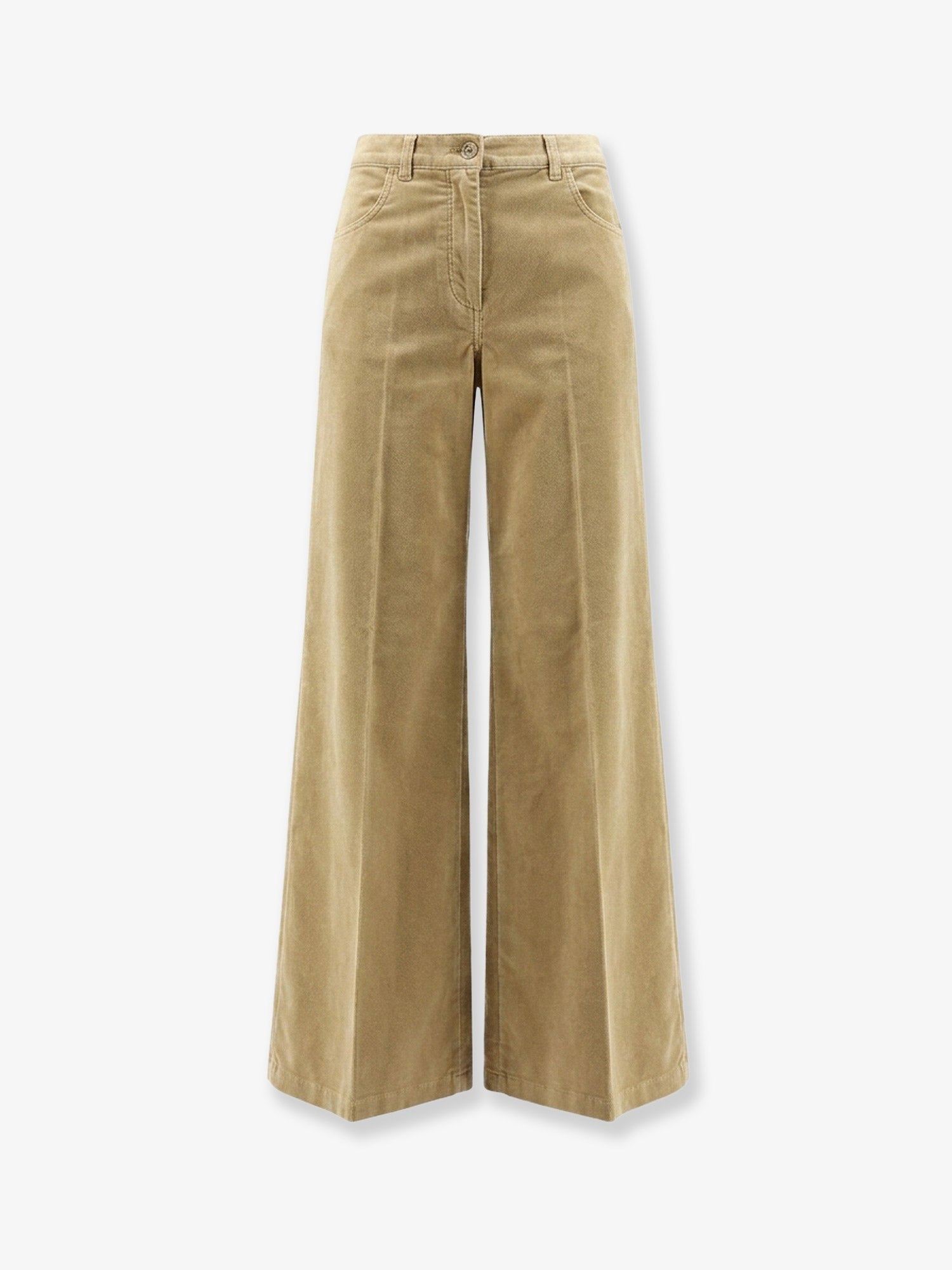 ASPESI Women's Velvet Trousers Beige