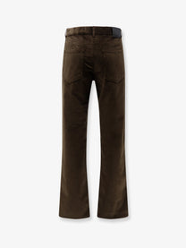 Loewe Men's Velvet Trousers Brown
