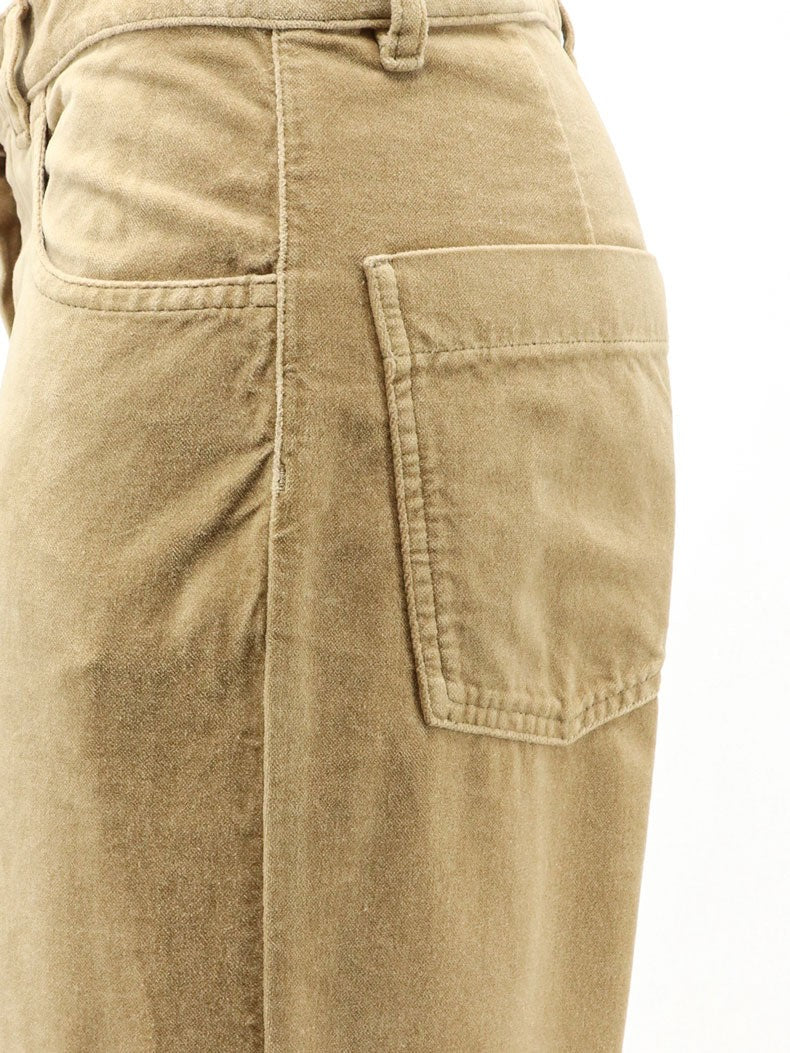 ASPESI Women's Velvet Trousers Beige