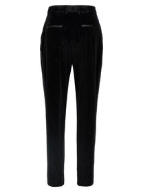 Dolce &amp; Gabbana Velvet Tuxedo Pants Black