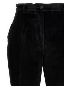 Dolce &amp; Gabbana Velvet Tuxedo Pants Black