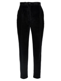 Dolce &amp; Gabbana Velvet Tuxedo Pants Black