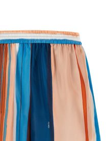 Fendi Venetian Stripes Shorts Gold