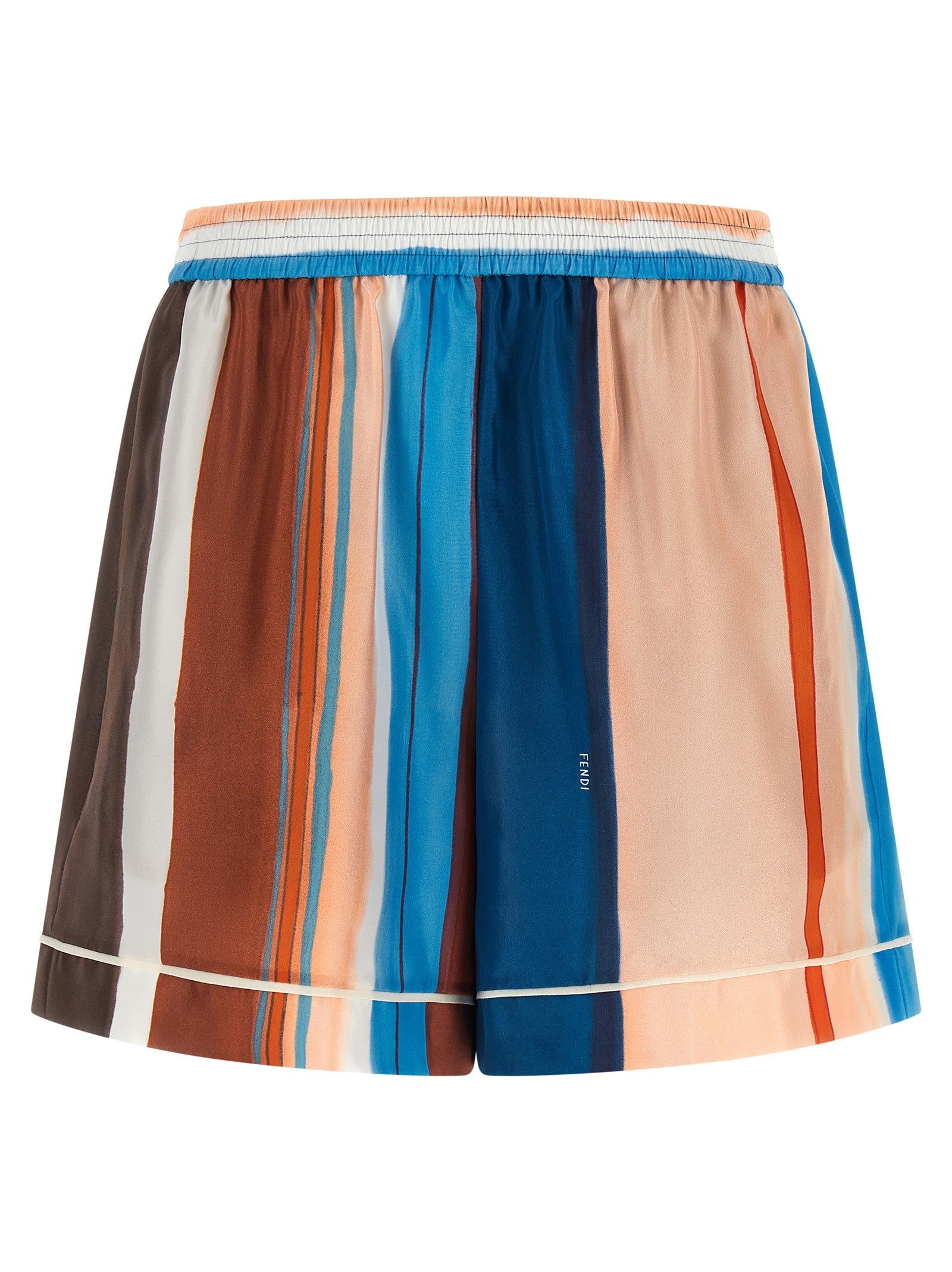 Fendi Venetian Stripes Shorts Gold