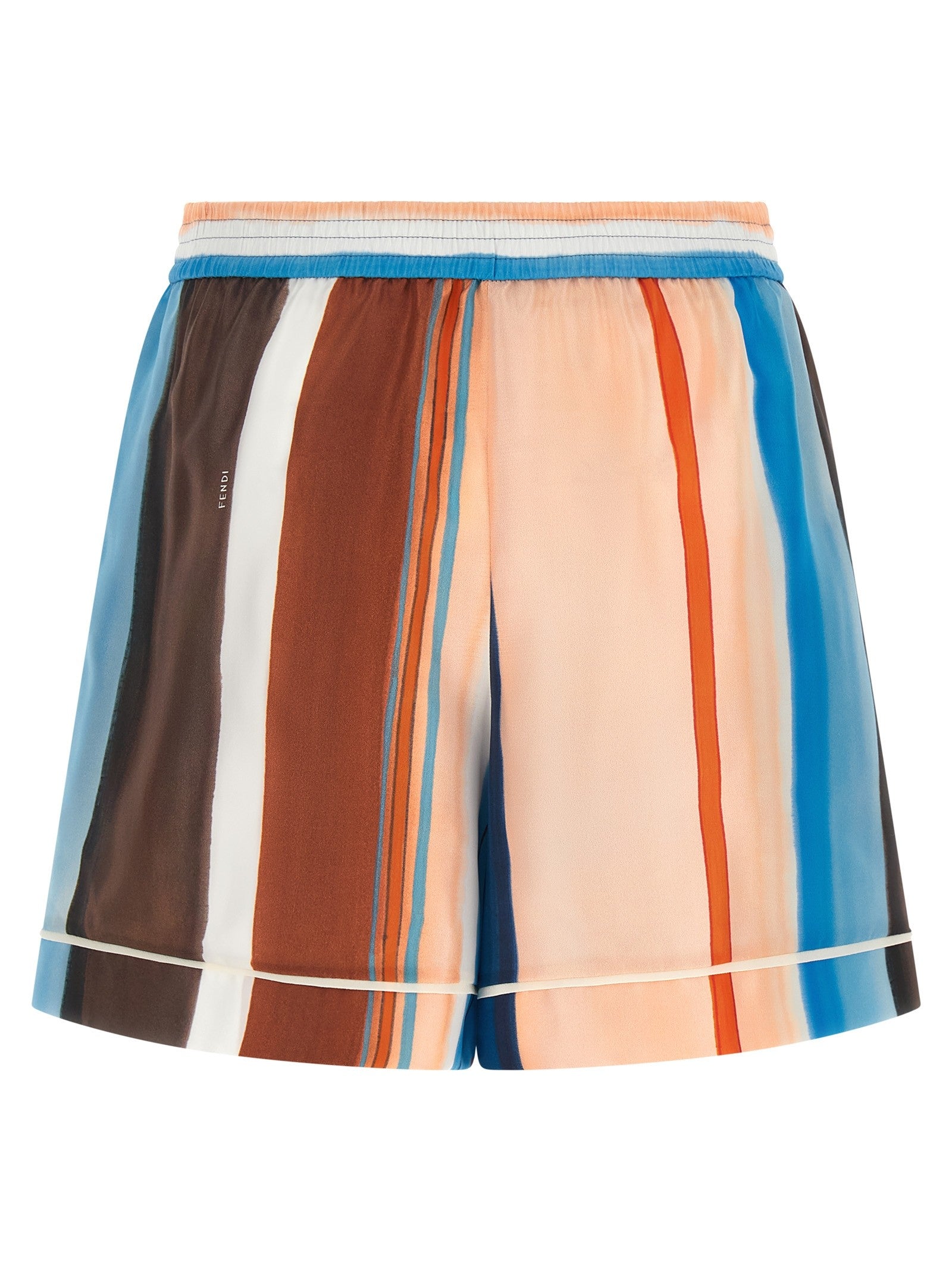 Fendi Venetian Stripes Shorts Gold