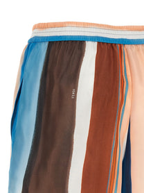 Fendi Venetian Stripes Shorts Gold