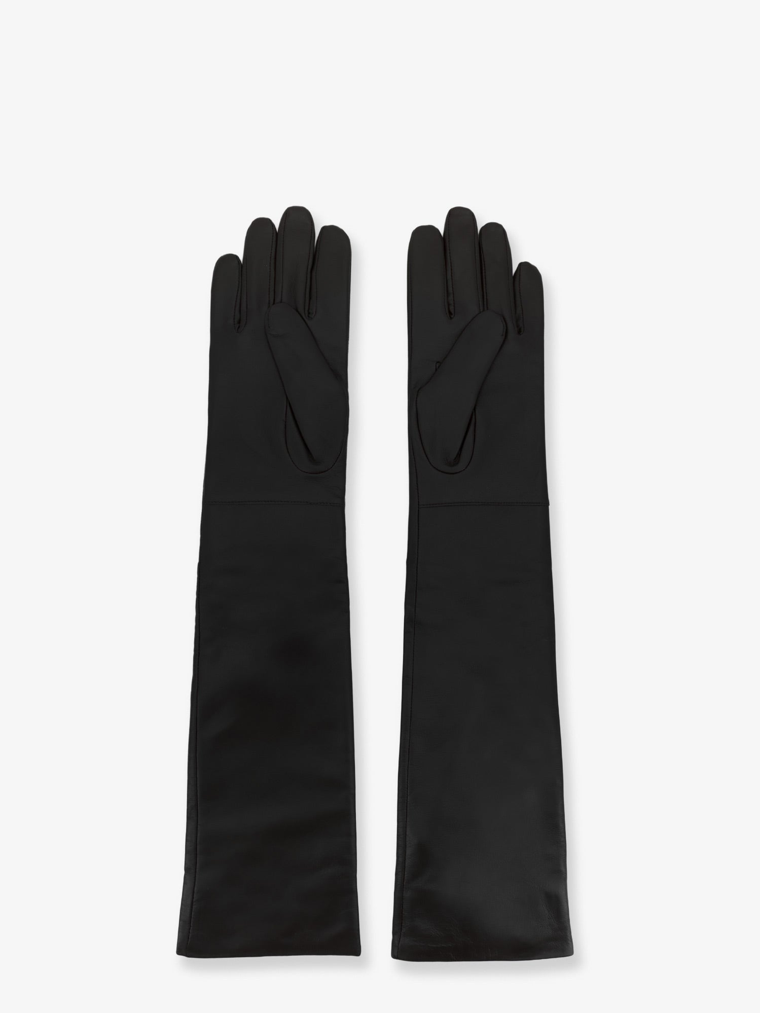 The Frankie Shop Women's Veneto Leather Gloves Black
