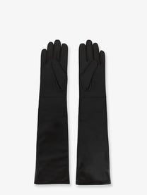 The Frankie Shop Women's Veneto Leather Gloves Black