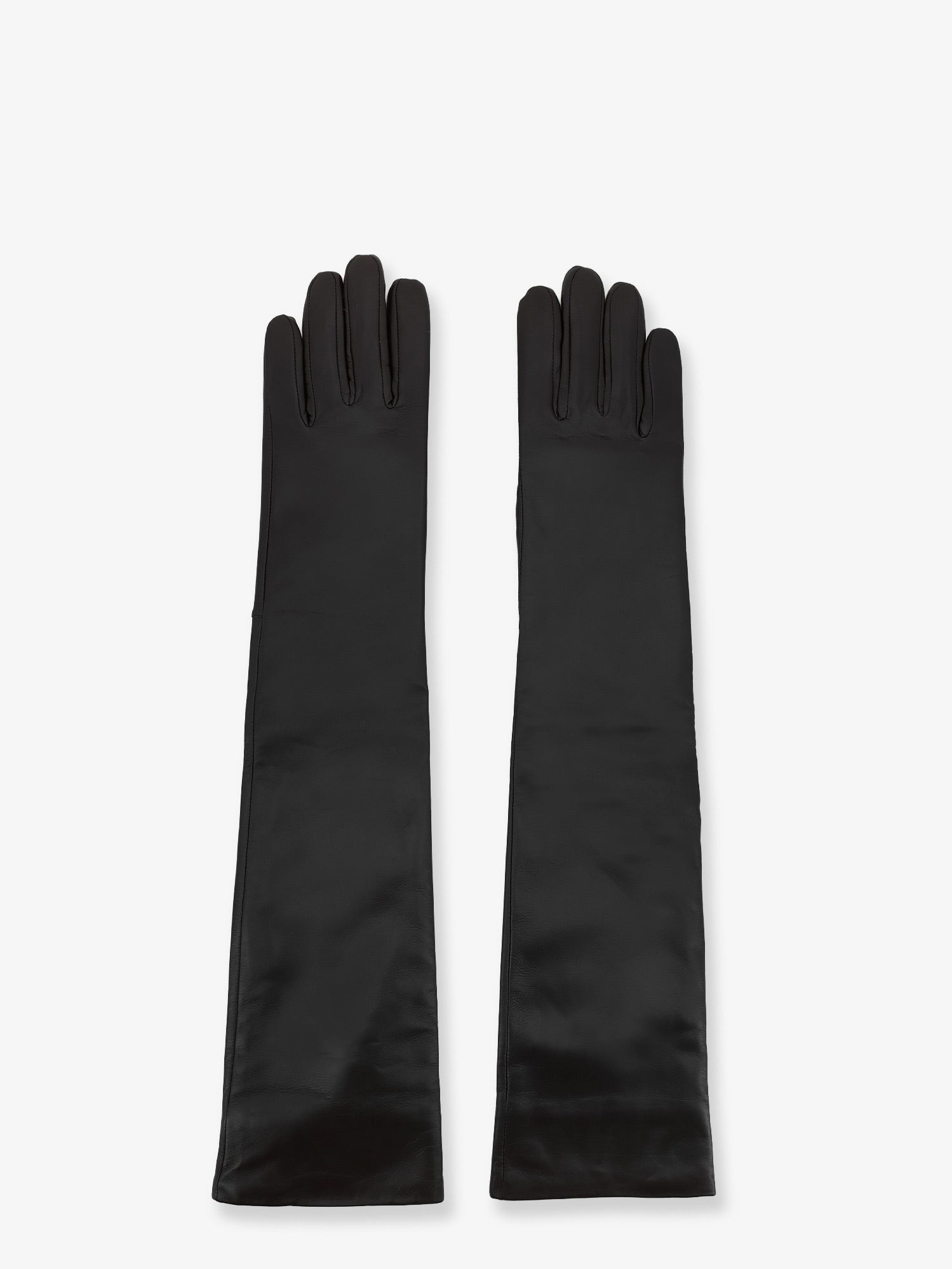 The Frankie Shop Women's Veneto Leather Gloves Black