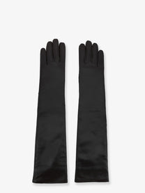 The Frankie Shop Women's Veneto Leather Gloves Black