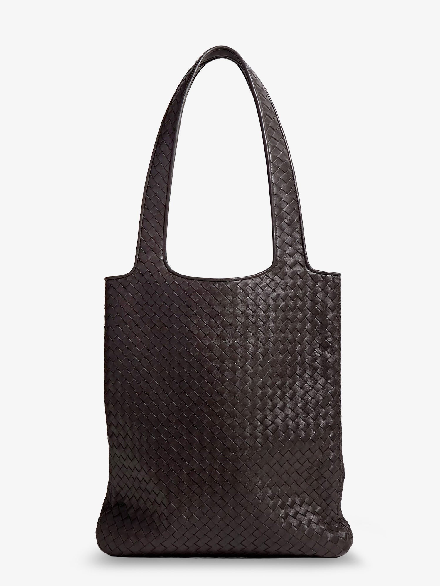Bottega Veneta Men's Veneto Leather Shoulder Bag Brown