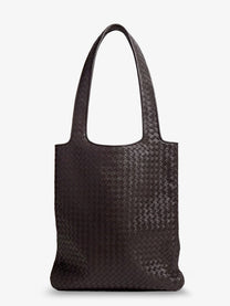 Bottega Veneta Men's Veneto Leather Shoulder Bag Brown