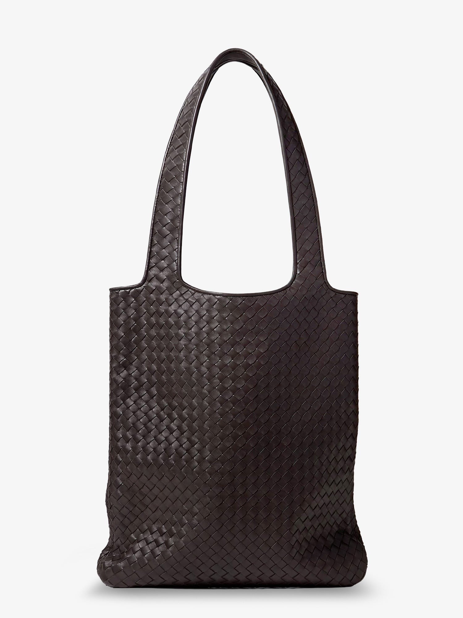 Bottega Veneta Men's Veneto Leather Shoulder Bag Brown
