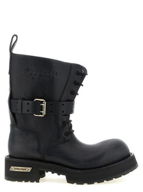Balenciaga Venom Lace up Boots Black