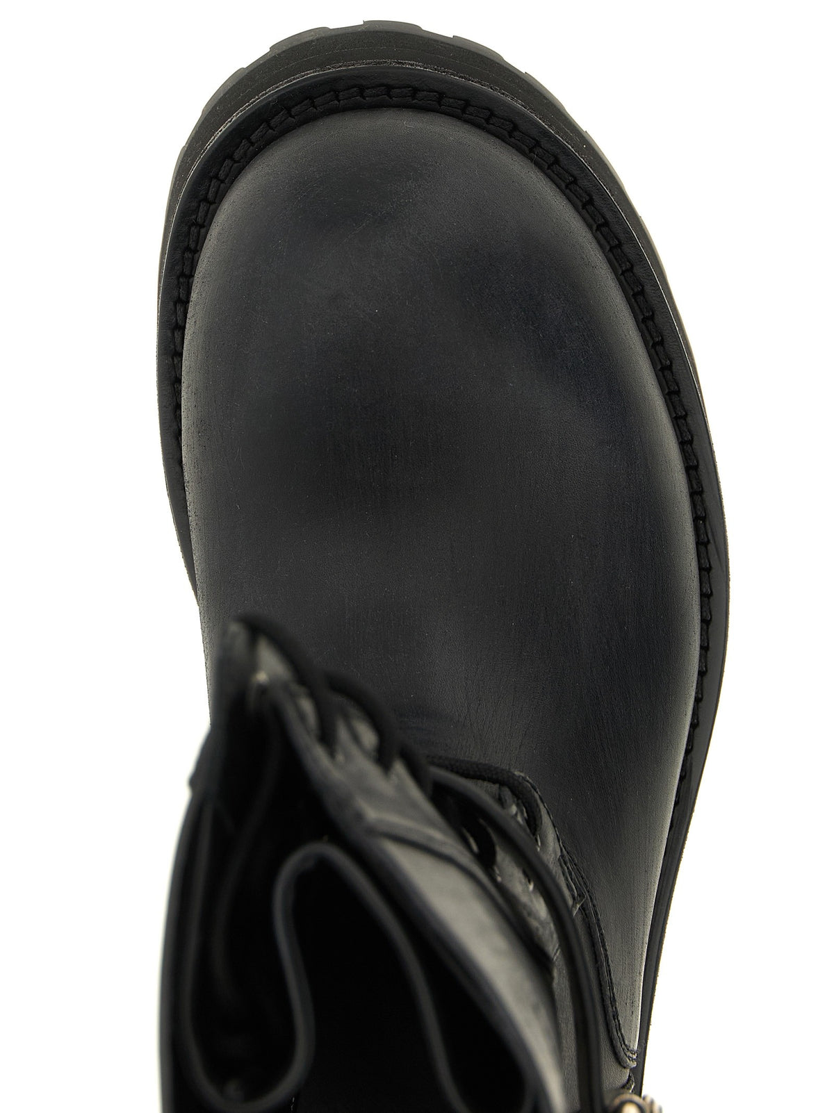 Balenciaga Venom Lace up Boots Black, view 4