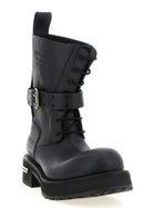 Balenciaga Venom Lace up Boots Black, view 2
