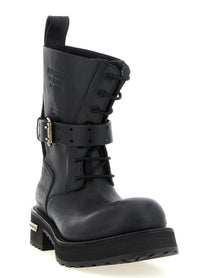 Balenciaga Venom Lace up Boots Black