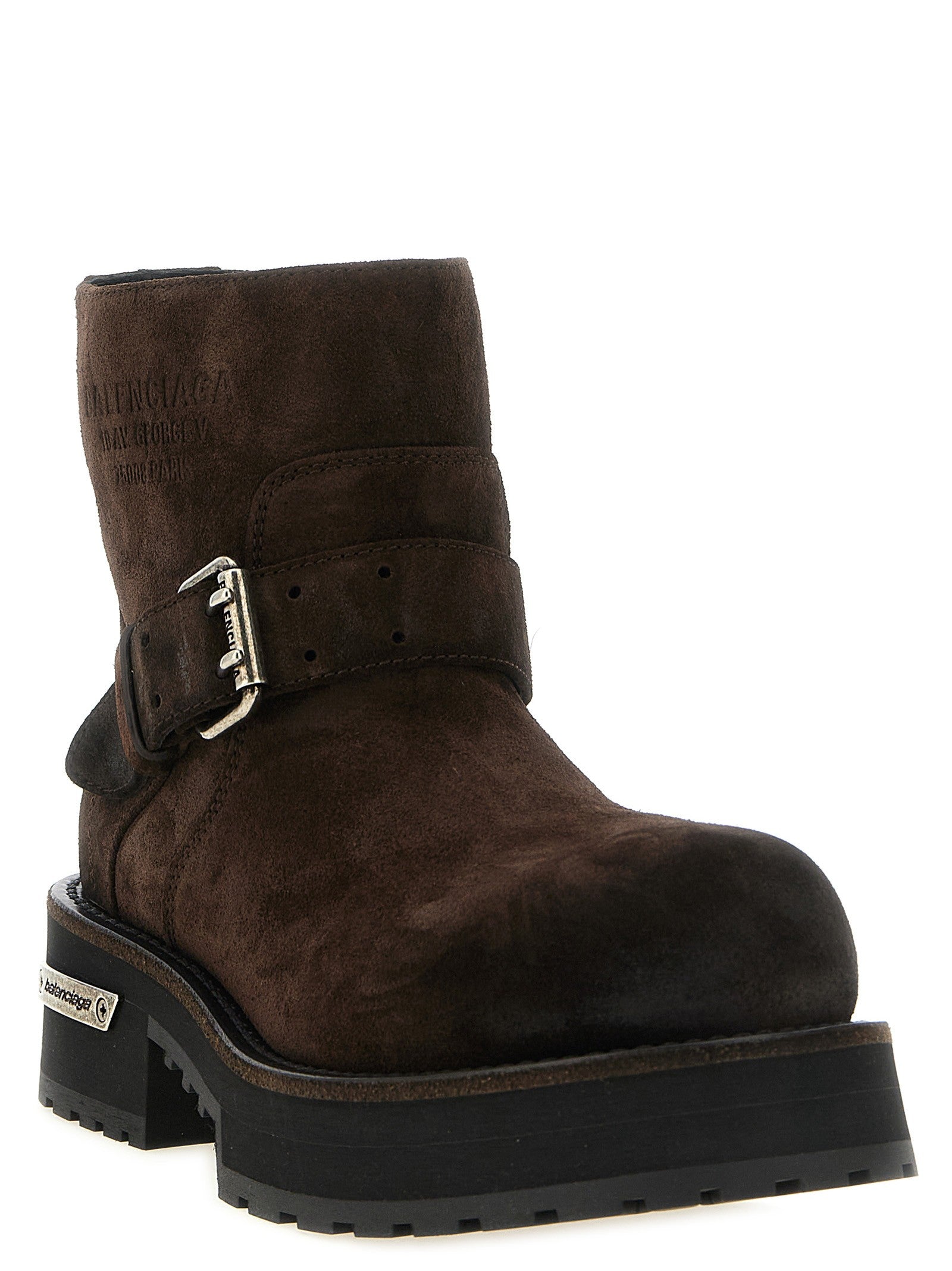 Balenciaga Venom Mini Ankle Boots Brown