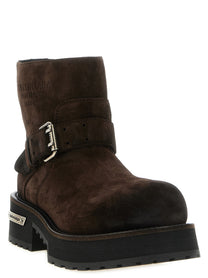 Balenciaga Venom Mini Ankle Boots Brown