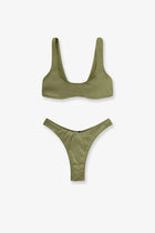 Venuja Women's Nylon Bikini Green