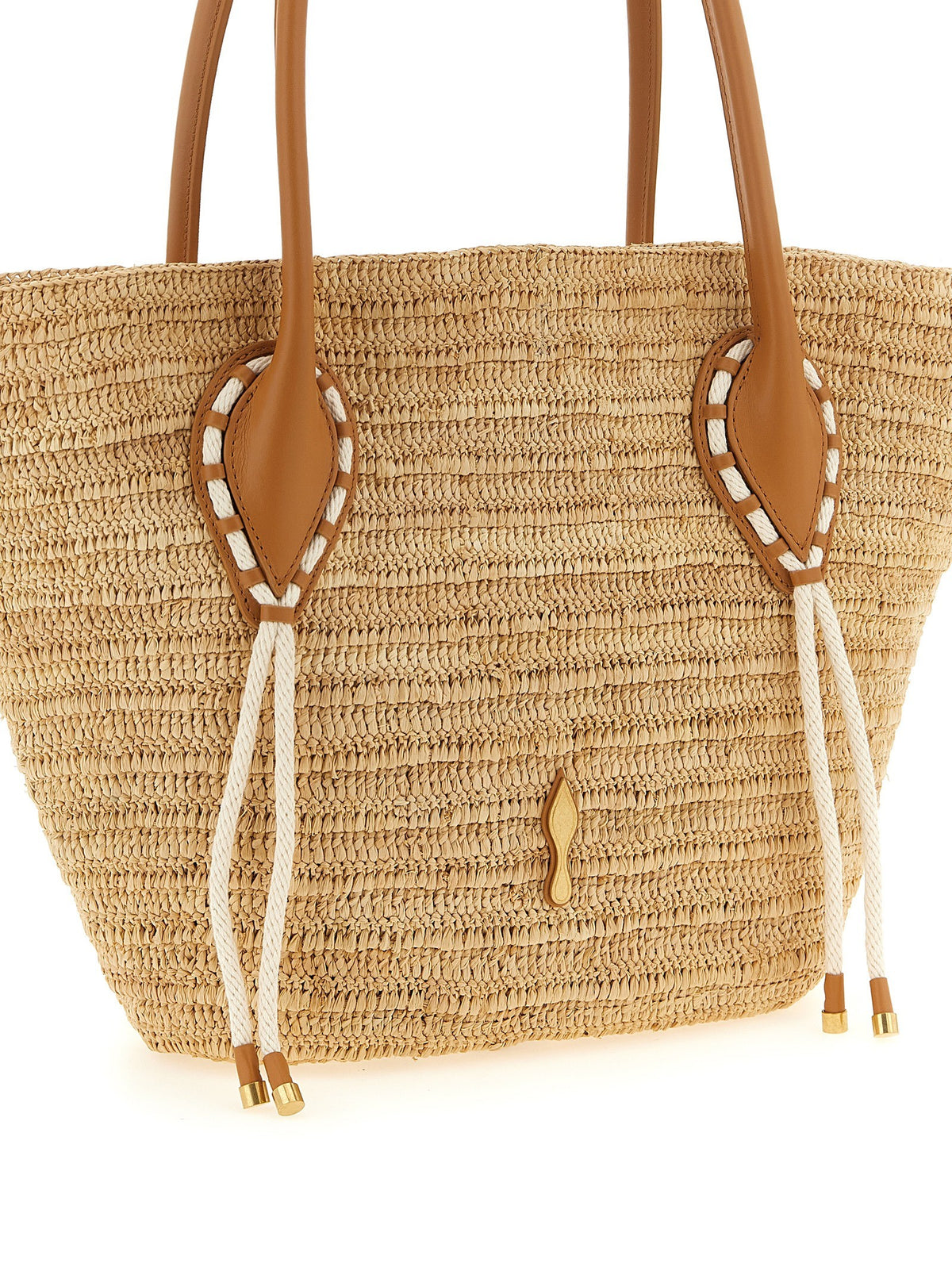 Christian Louboutin Venus Basket Large Shopping Bag Beige, view 3