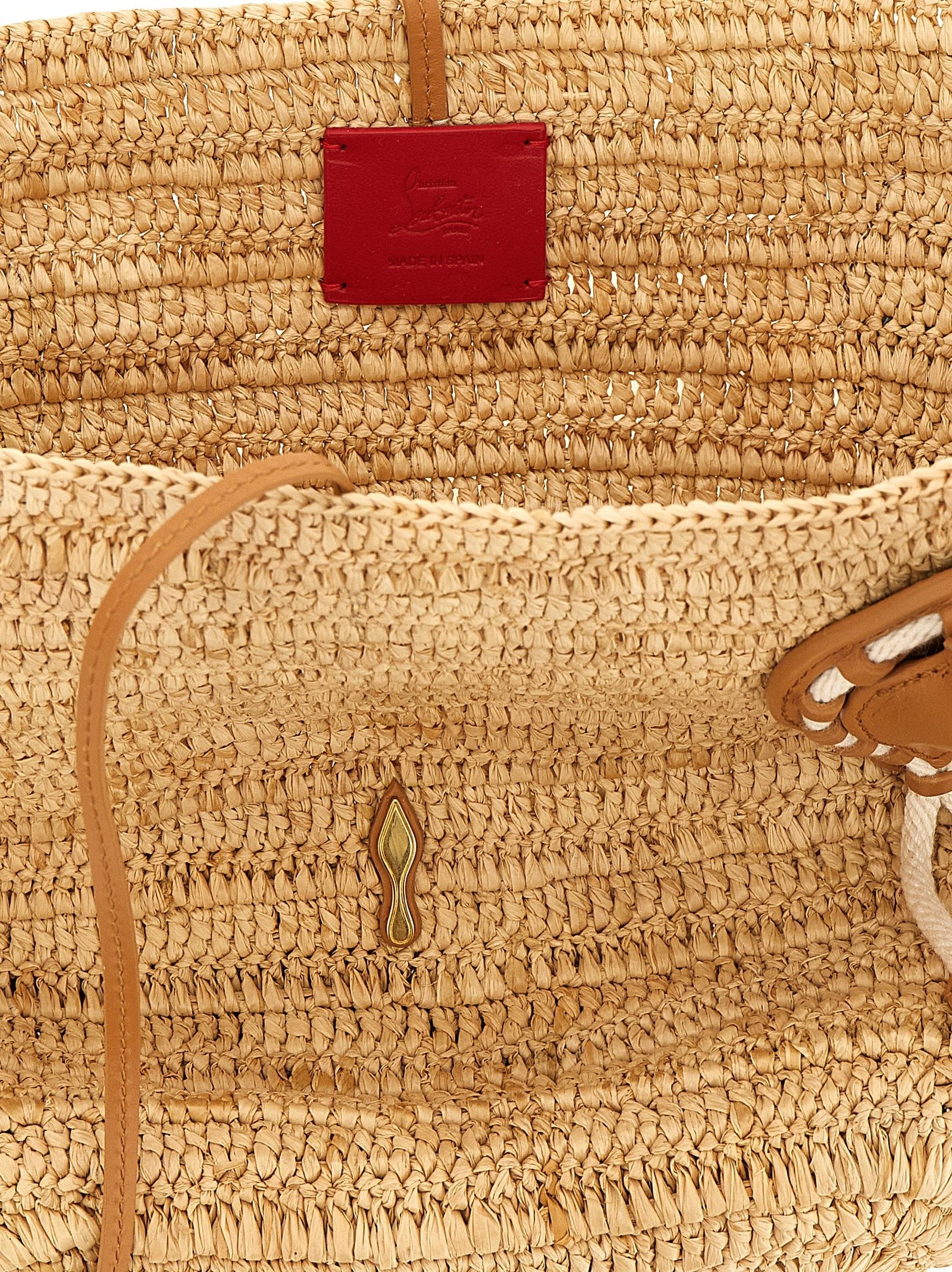 Christian Louboutin Venus Basket Mini Shopping Bag Beige