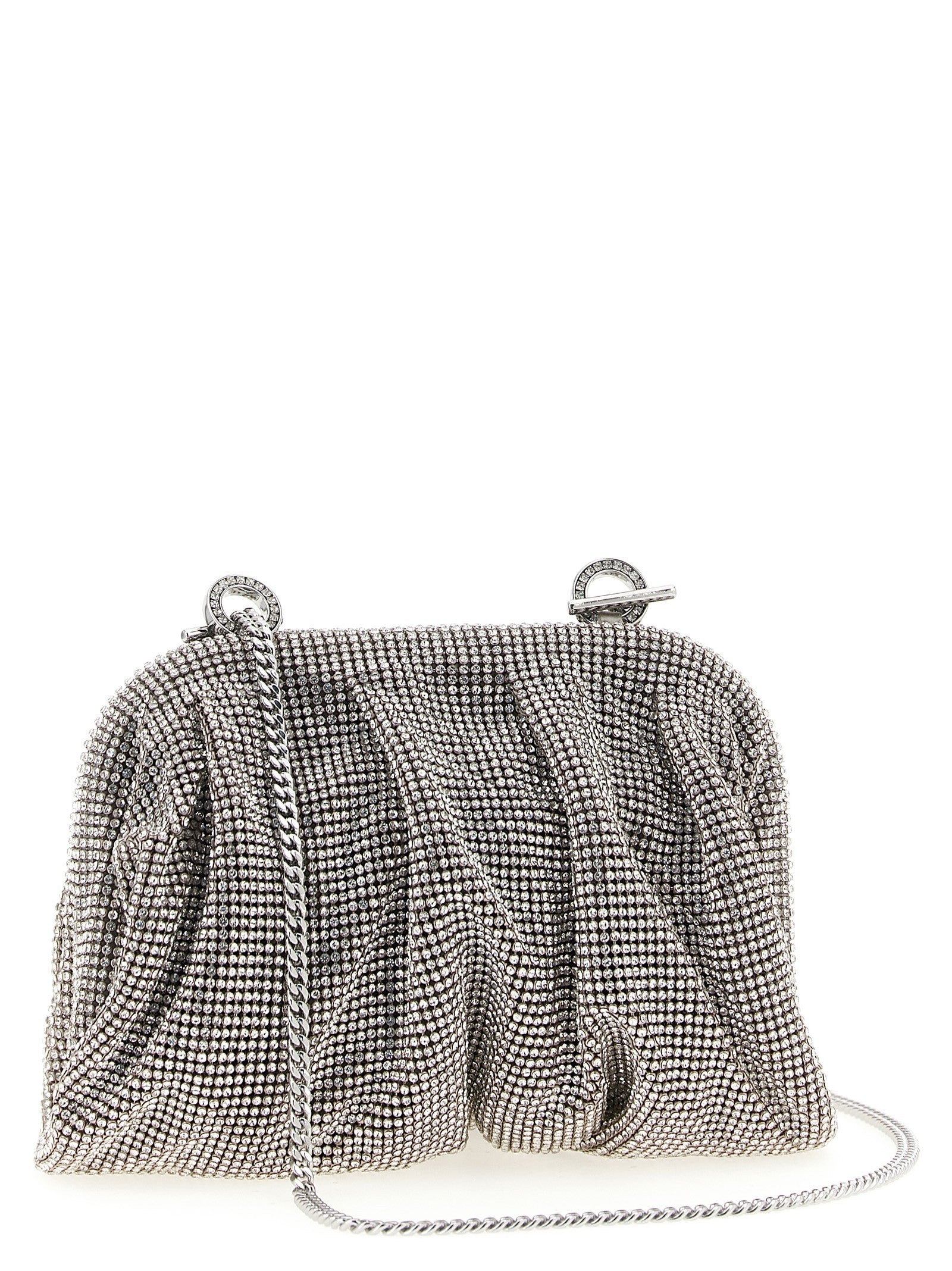 Benedetta Bruzziches Venus La Petite Clutch Silver