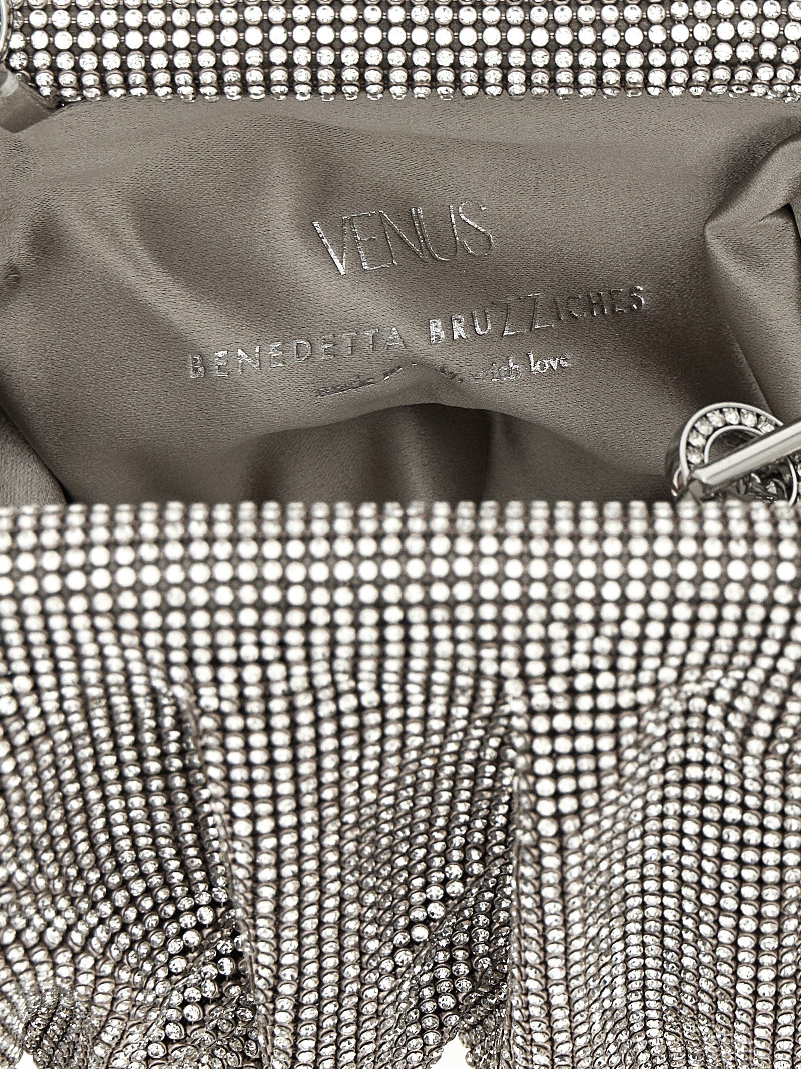 Benedetta Bruzziches Venus La Petite Clutch Silver