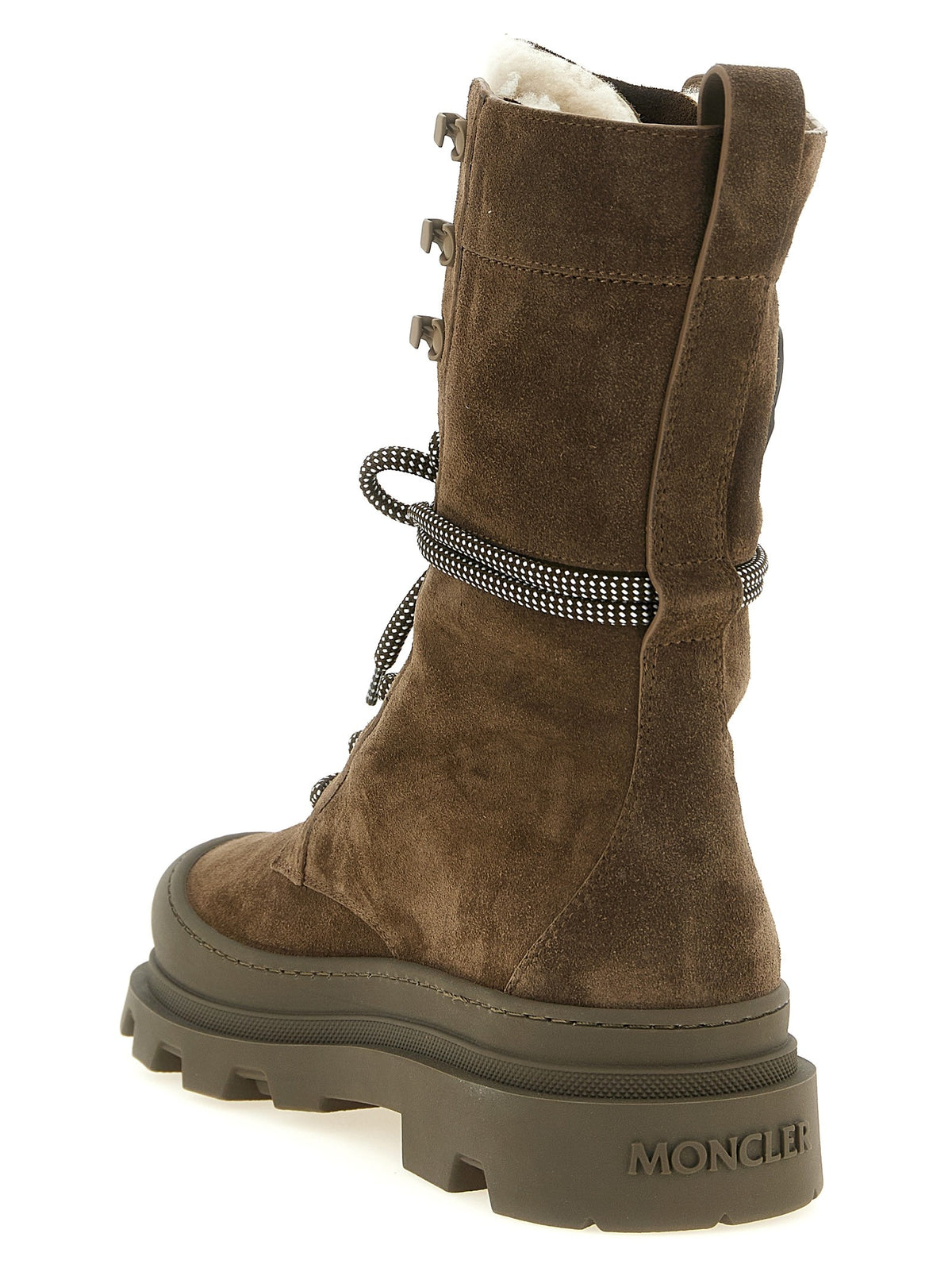 Moncler Vera High Boots Brown, view 3