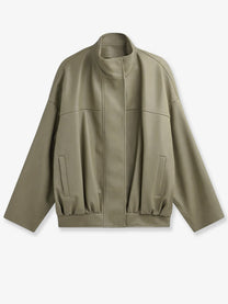 The Frankie Shop Women's Veren Faux Leather Jacket Green