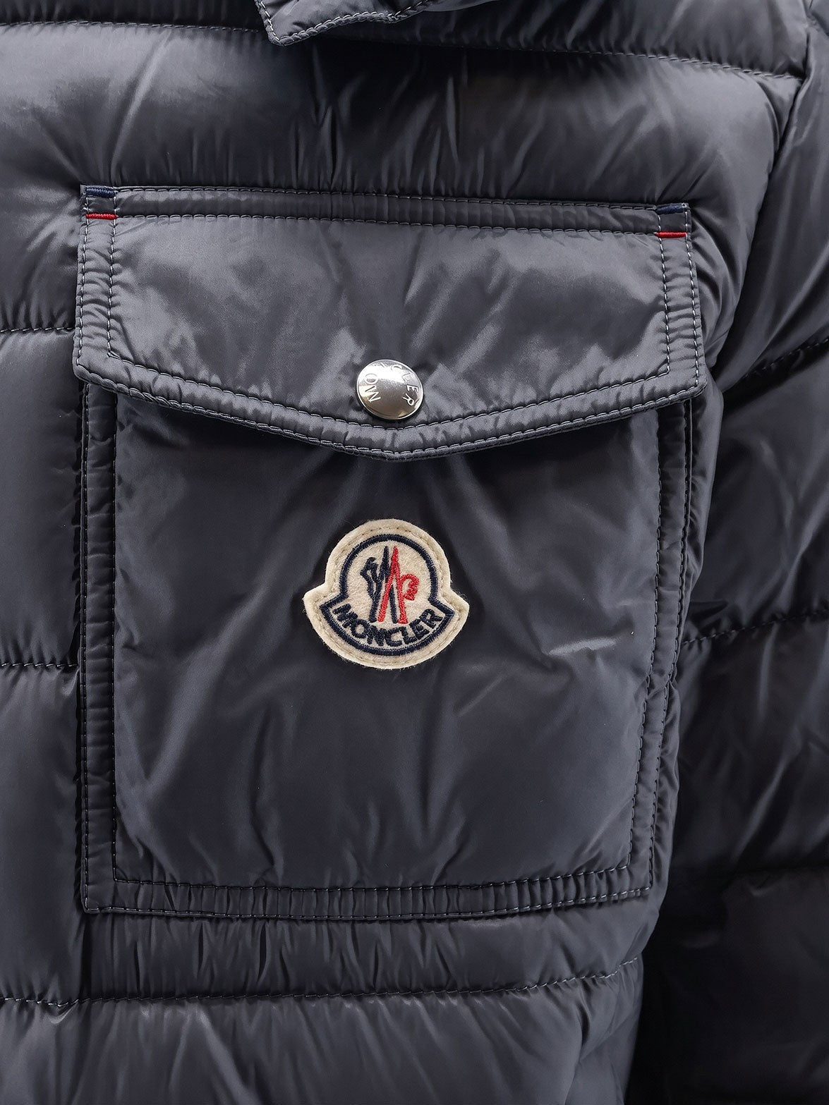 Moncler Men's Verith Recycled Nylon Down Jacket Blue